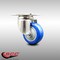Service Caster 3 Inch 316SS Blue Polyurethane Wheel Swivel Top Plate Caster SCC-SS31620S314-PPUB-BLUE - alternate 2